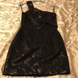 Black one shoulder dress